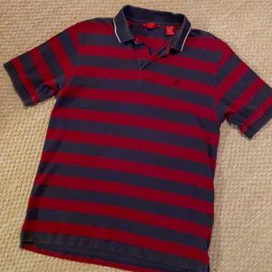Men’s Red& Blue Classic IZOD Polo Shirt Medium